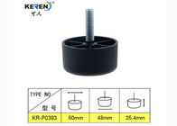 KR-P0393 1&quot; prägeartiges Plastiksofa-Fuß-Ersatz zylinderförmiges HDPE Material fournisseur